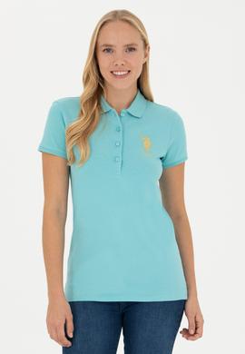 Kadın Mint Basic Polo Yaka Tişört - 50262700086