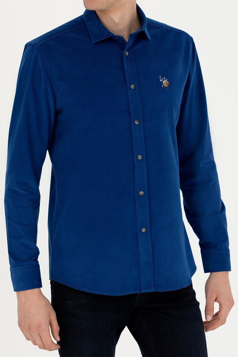 Erkek Saks Uzun Kollu Gömlek - 50272682010