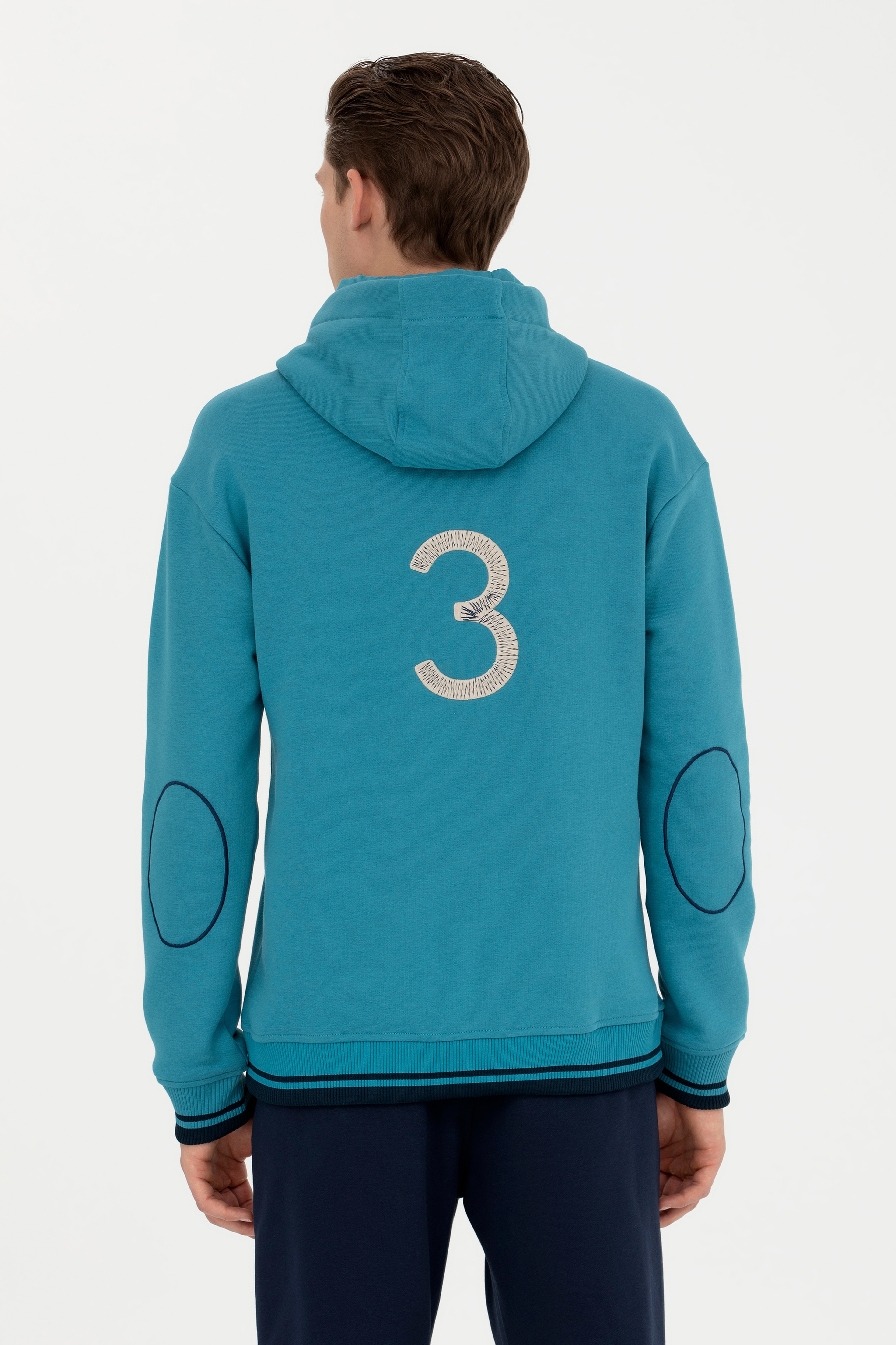 Erkek Petrol Sweatshirt - Image 4