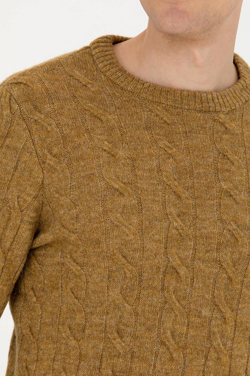 Erkek Açık Haki Kazak