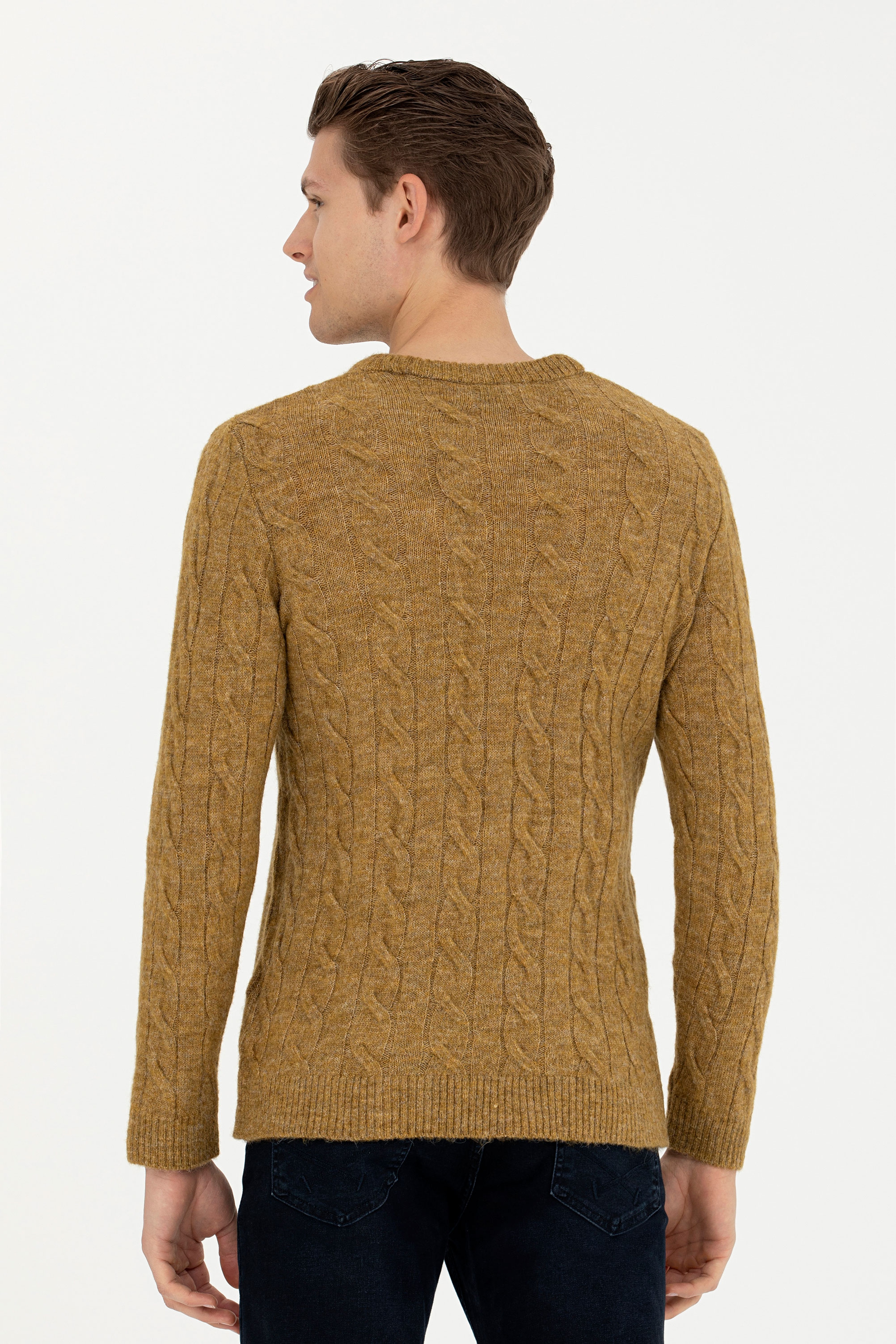Erkek Açık Haki Kazak - Image 5