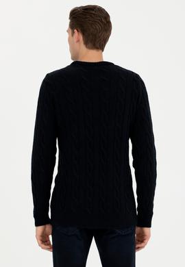 Erkek Lacivert Melanj Kazak - 50270967033