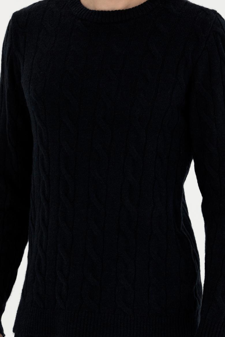 Erkek Lacivert Melanj Kazak - 50270967033