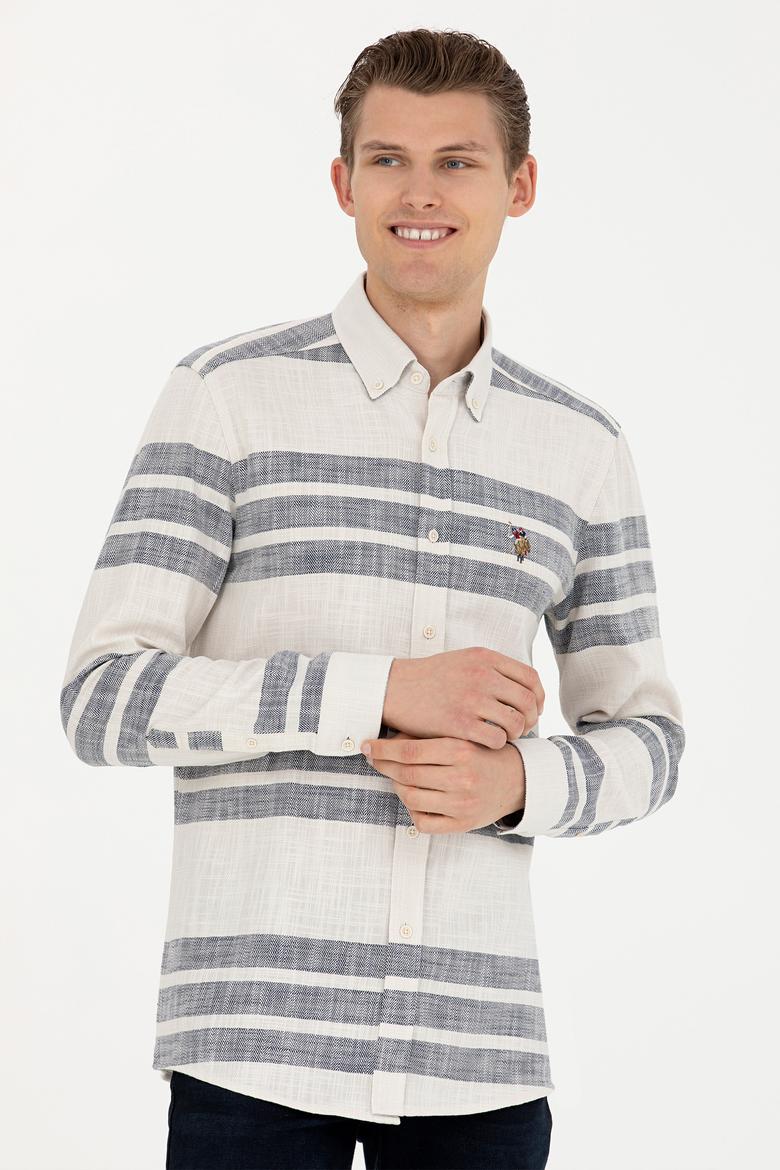 Erkek Taş Uzun Kollu Gömlek - 50272448023