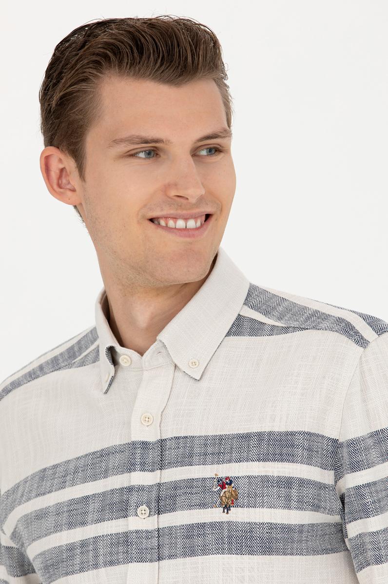 Erkek Taş Uzun Kollu Gömlek