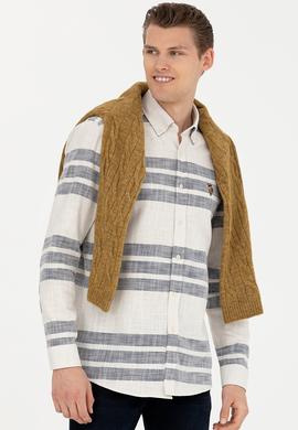 Erkek Taş Uzun Kollu Gömlek - 50272448023