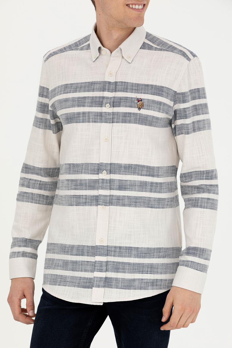 Erkek Taş Uzun Kollu Gömlek - 50272448023