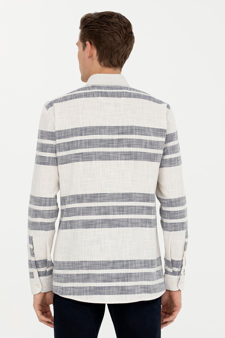 Erkek Taş Uzun Kollu Gömlek - 50272448023