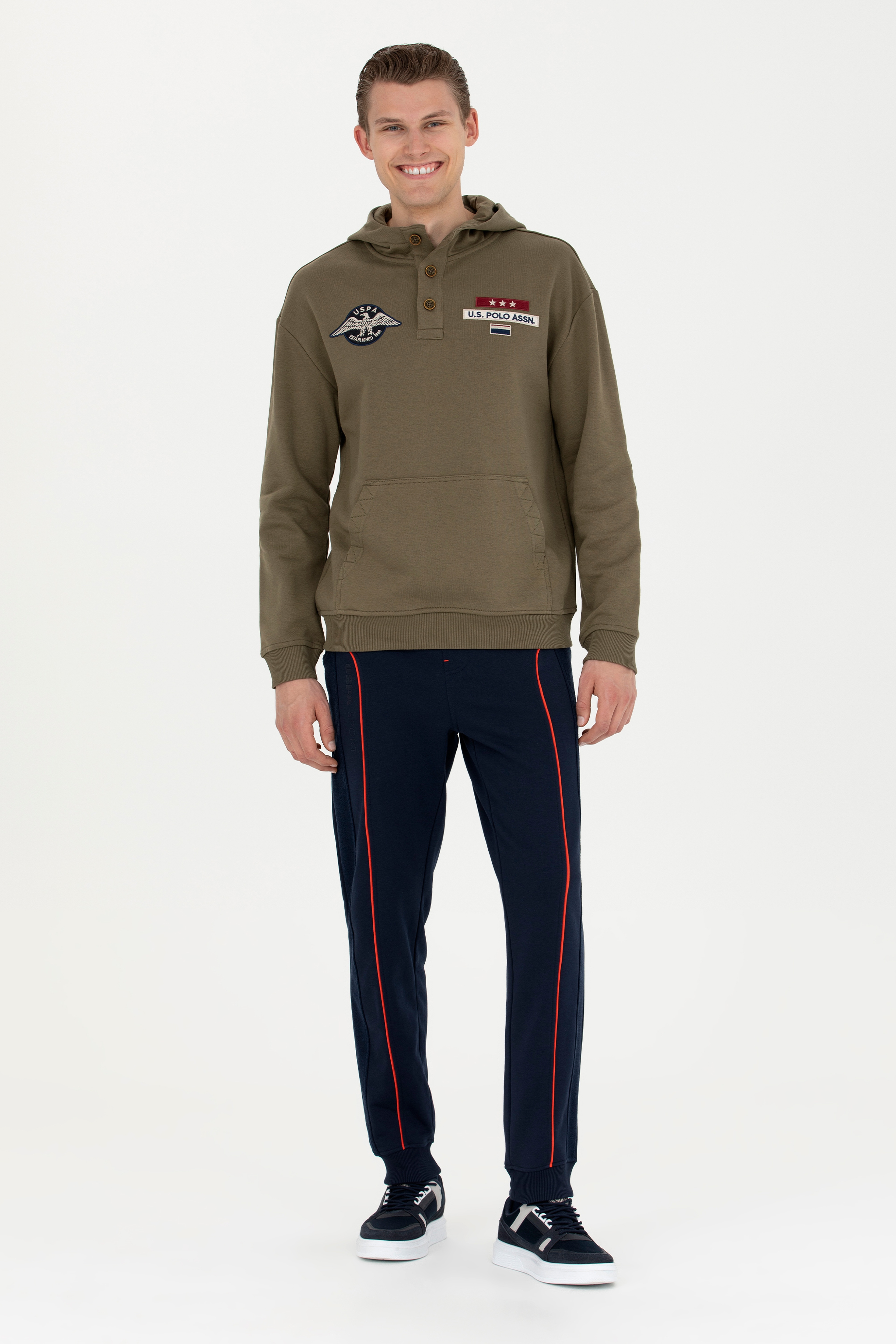 Erkek Haki Sweatshirt - Image 4