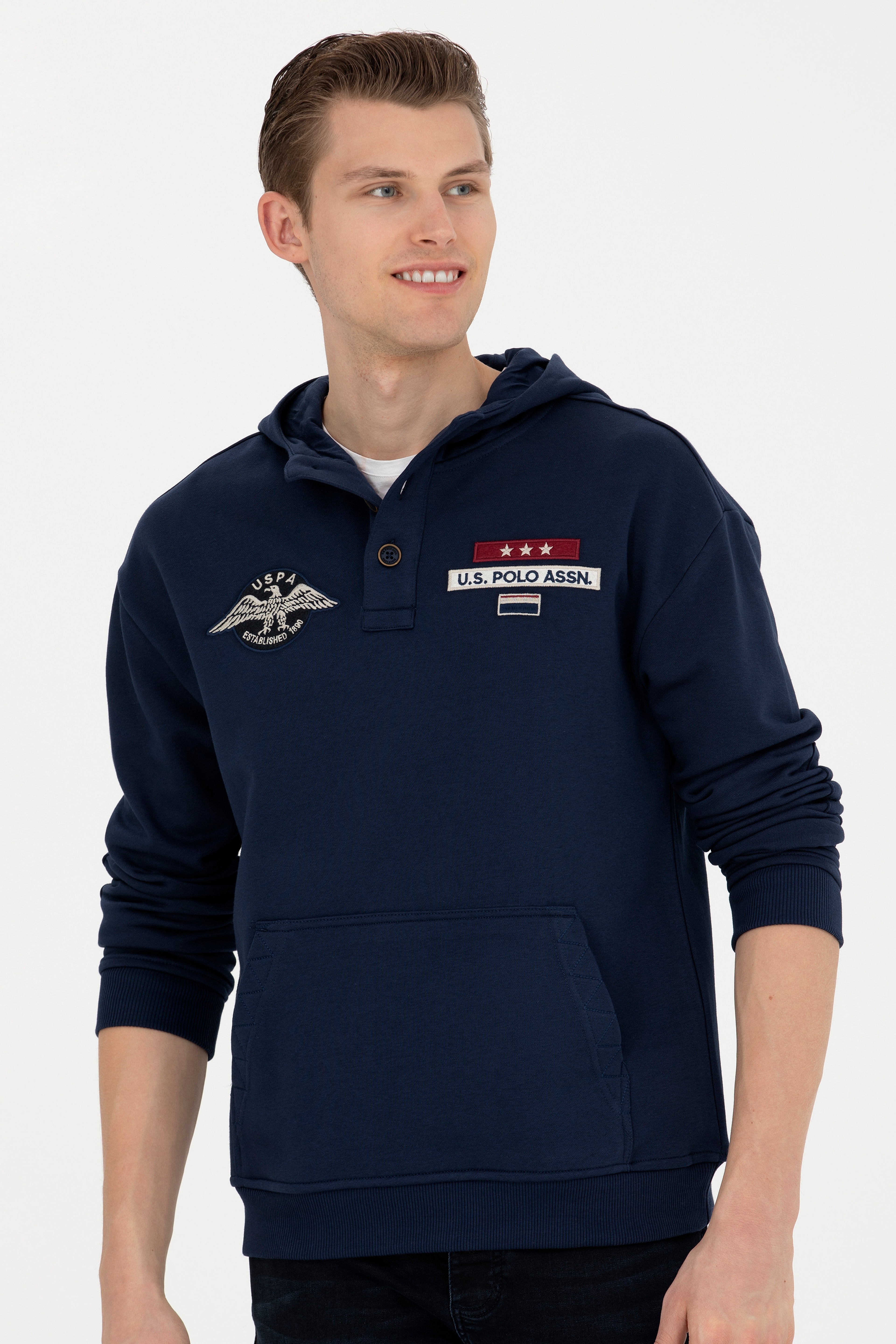 Erkek Lacivert Sweatshirt
