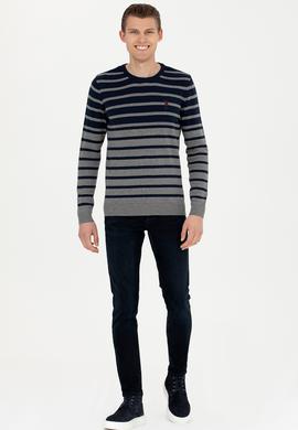 Erkek Gri Melanj Kazak - 50272124001