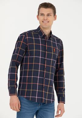 Erkek Lacivert Uzun Kollu Gömlek - 50276311001