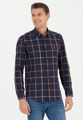 Erkek Lacivert Uzun Kollu Gömlek - 50276311001