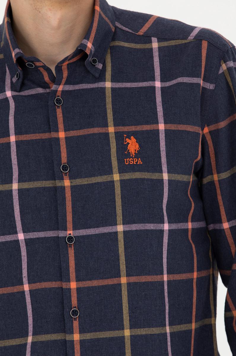 Erkek Lacivert Uzun Kollu Gömlek