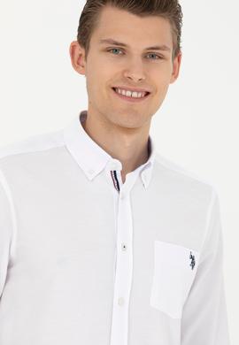 Erkek Beyaz Uzun Kollu Gömlek - 50279439005