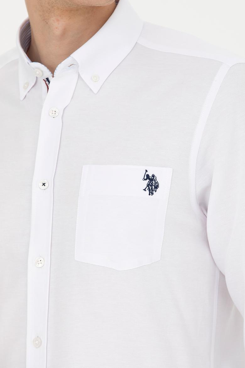 Erkek Beyaz Uzun Kollu Gömlek - 50279439005