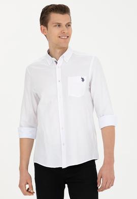 Erkek Beyaz Uzun Kollu Gömlek - 50279439005