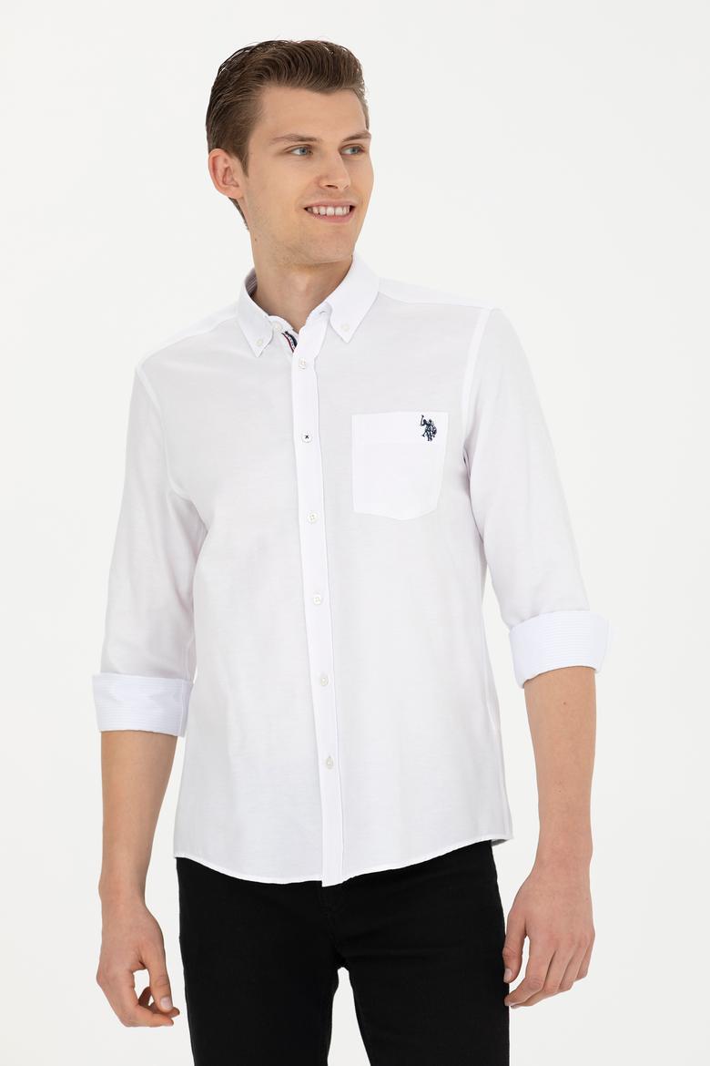 Erkek Beyaz Uzun Kollu Gömlek - 50279439005