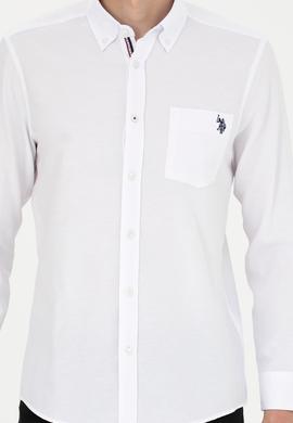 Erkek Beyaz Uzun Kollu Gömlek - 50279439005