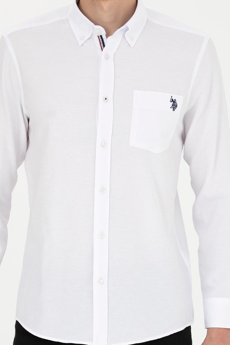 Erkek Beyaz Uzun Kollu Gömlek - 50279439005