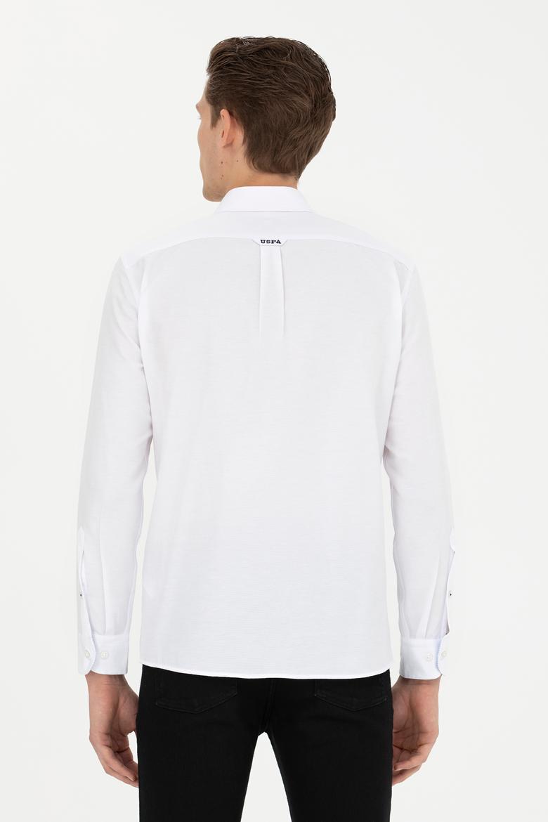 Erkek Beyaz Uzun Kollu Gömlek - 50279439005