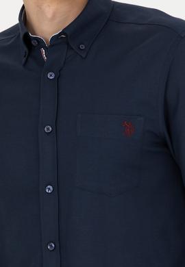 Erkek Lacivert Uzun Kollu Gömlek - 50279439026