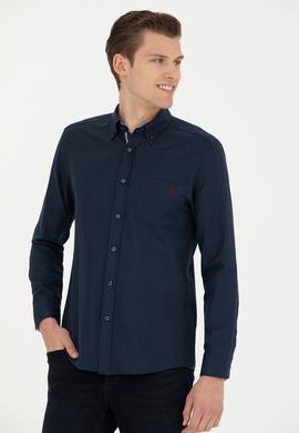Erkek Lacivert Uzun Kollu Gömlek - 50279439026
