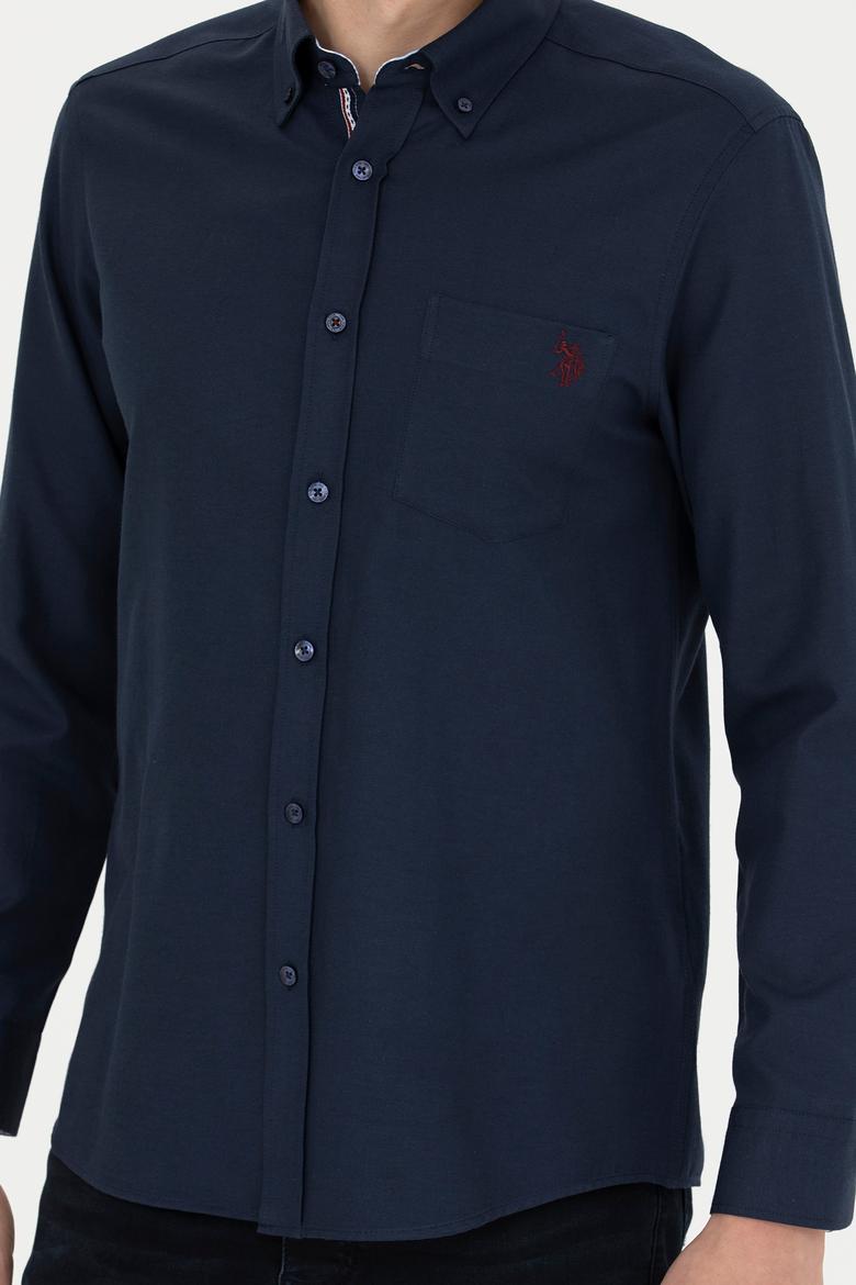 Erkek Lacivert Uzun Kollu Gömlek - 50279439026