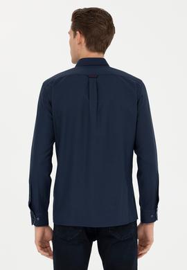 Erkek Lacivert Uzun Kollu Gömlek - 50279439026