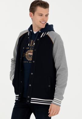 Erkek Lacivert Örme Hırka - 50270821006