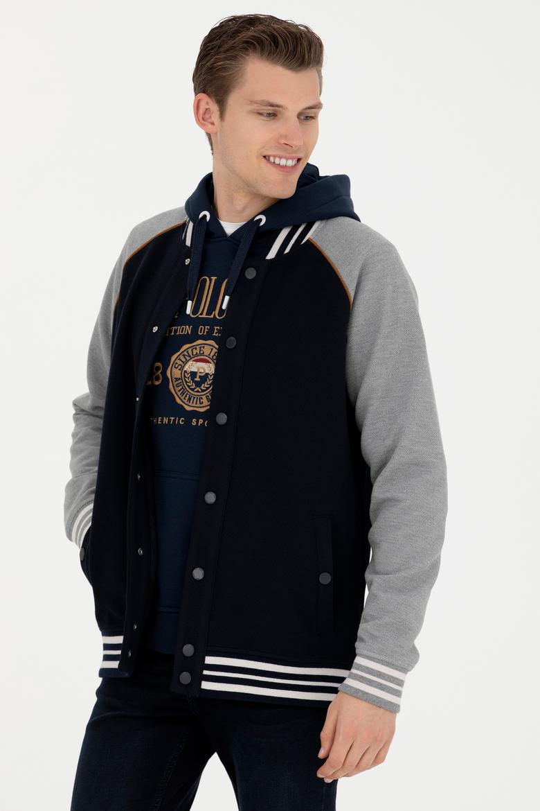 Erkek Lacivert Örme Hırka - 50270821006