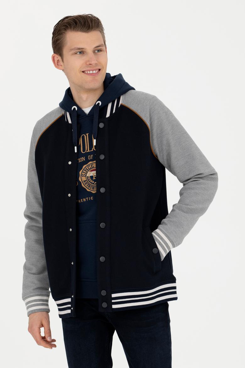 Erkek Lacivert Örme Hırka