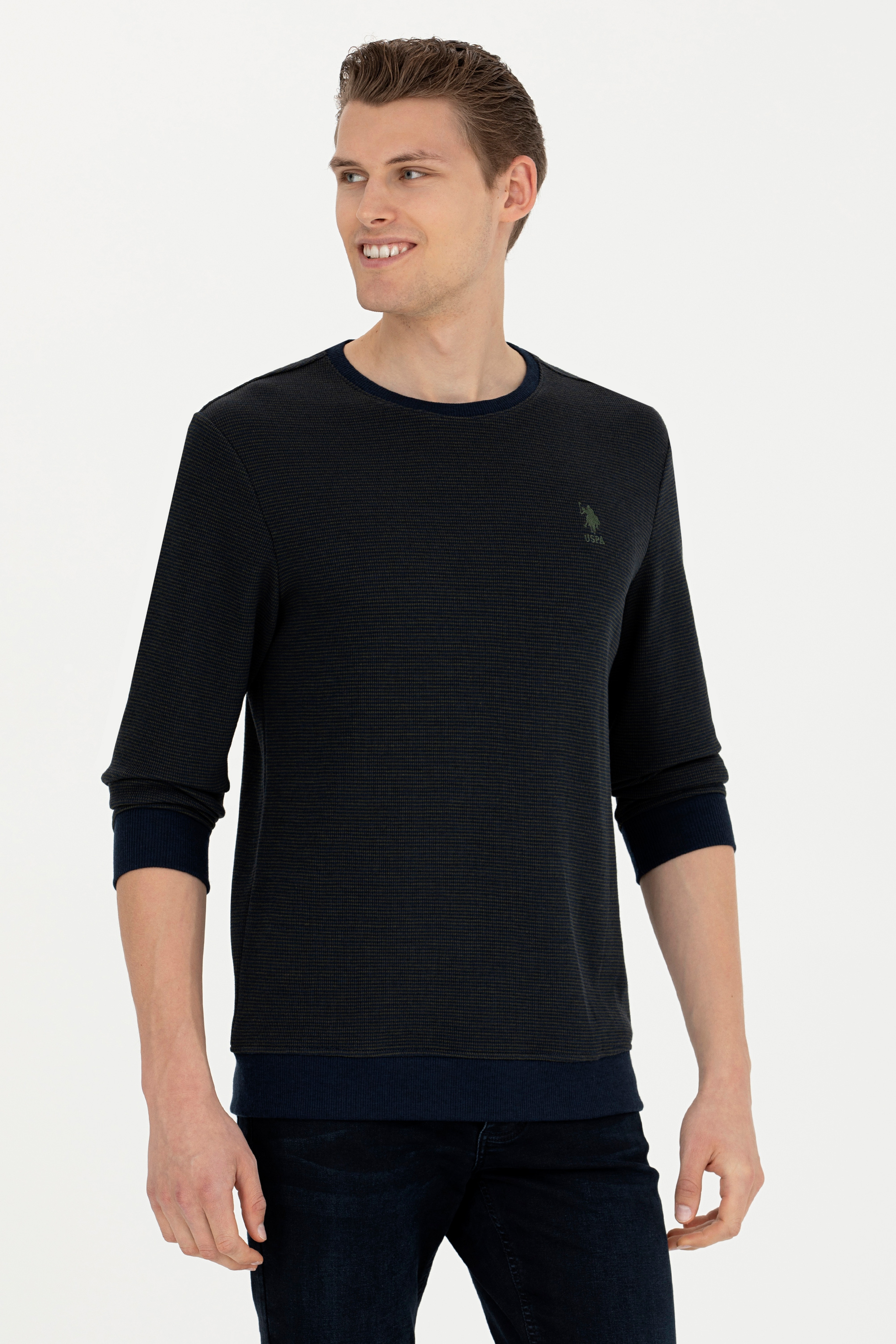 Erkek Lacivert Sweatshirt - Image 1