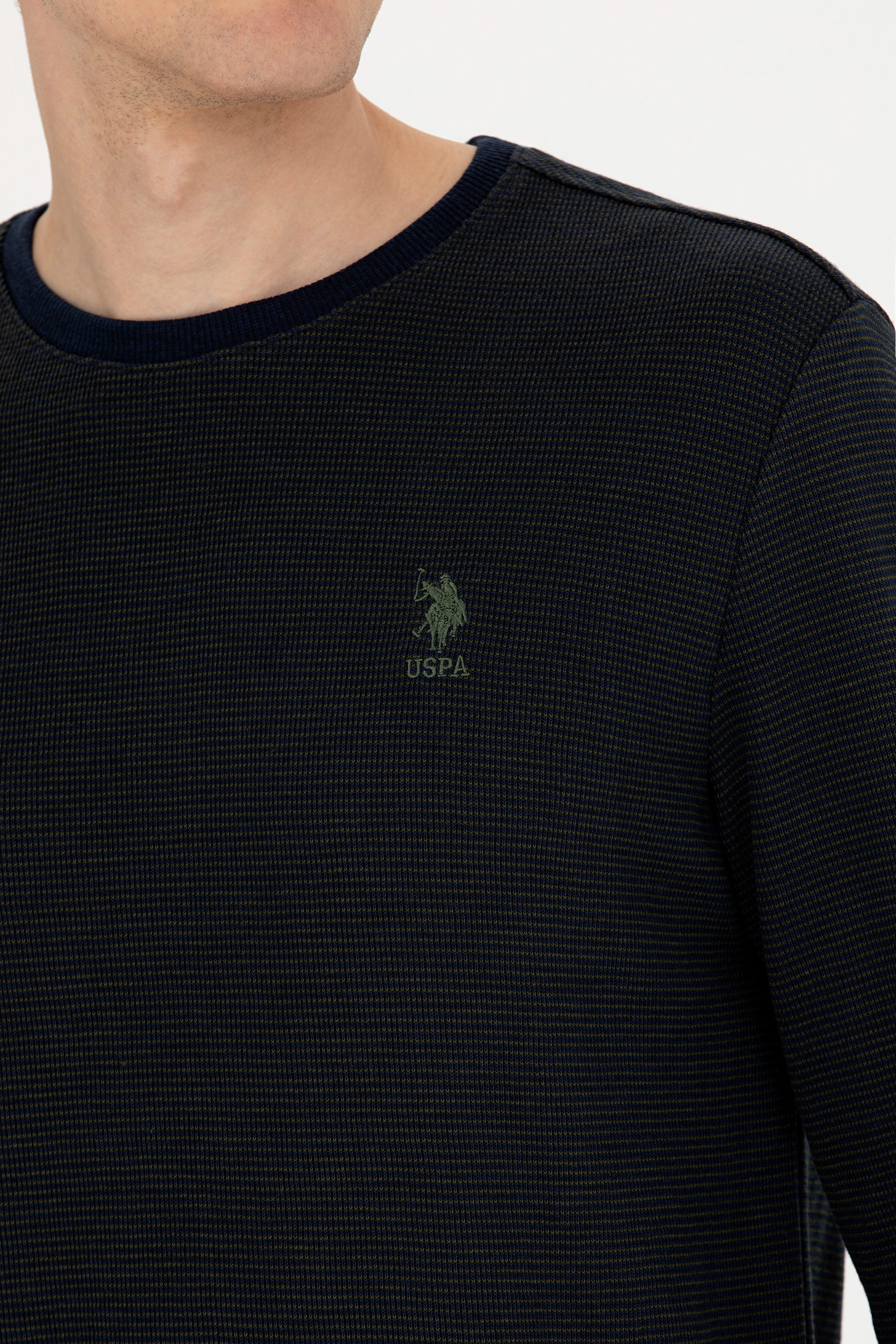 Erkek Lacivert Sweatshirt - Image 7