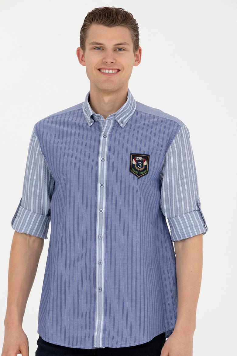 Erkek Lacivert Uzun Kollu Gömlek - 50272418016