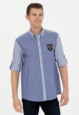 Erkek Lacivert Uzun Kollu Gömlek - 50272418016