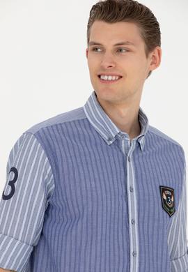 Erkek Lacivert Uzun Kollu Gömlek - 50272418016