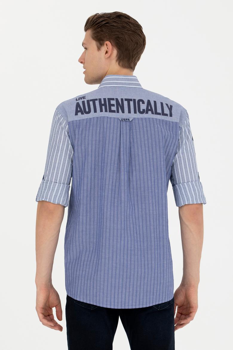 Erkek Lacivert Uzun Kollu Gömlek - 50272418016