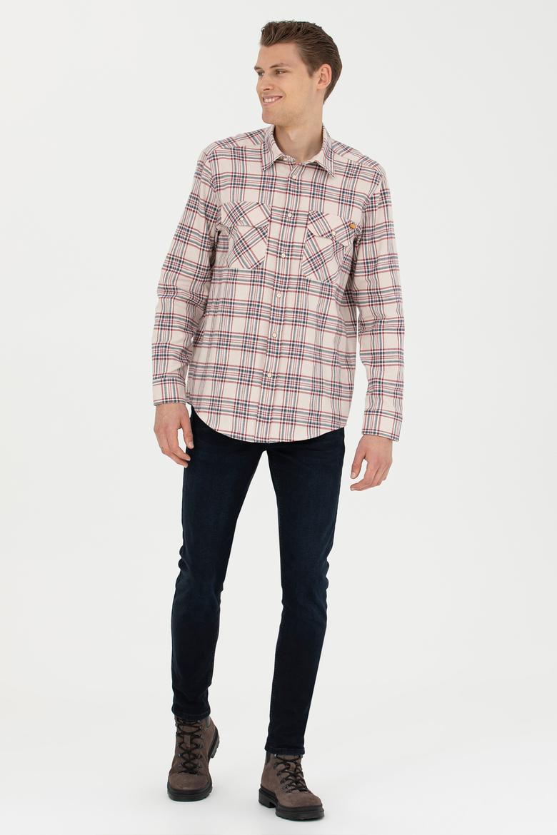 Erkek Taş Uzun Kollu Gömlek - 50272508018