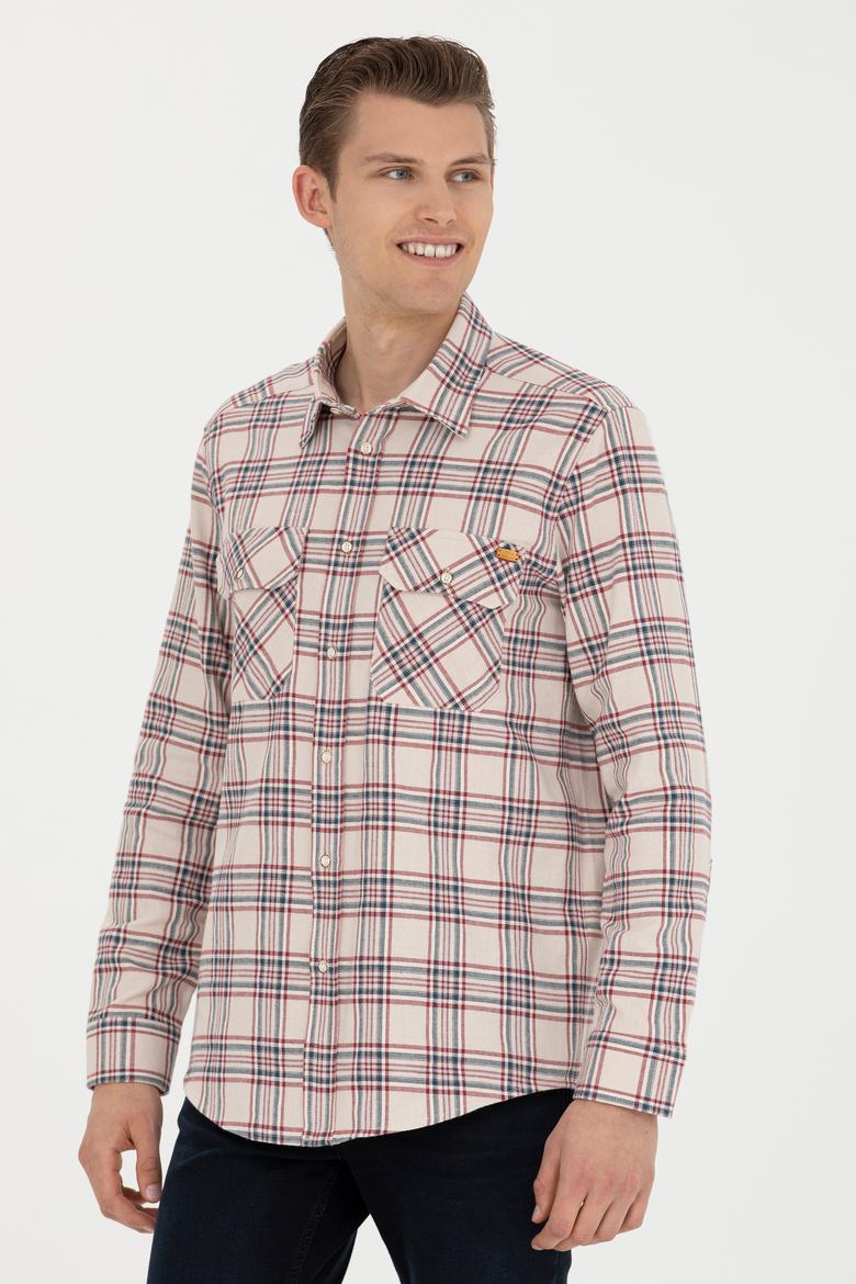 Erkek Taş Uzun Kollu Gömlek - 50272508018