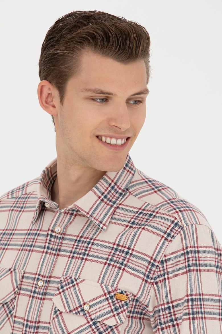 Erkek Taş Uzun Kollu Gömlek - 50272508018