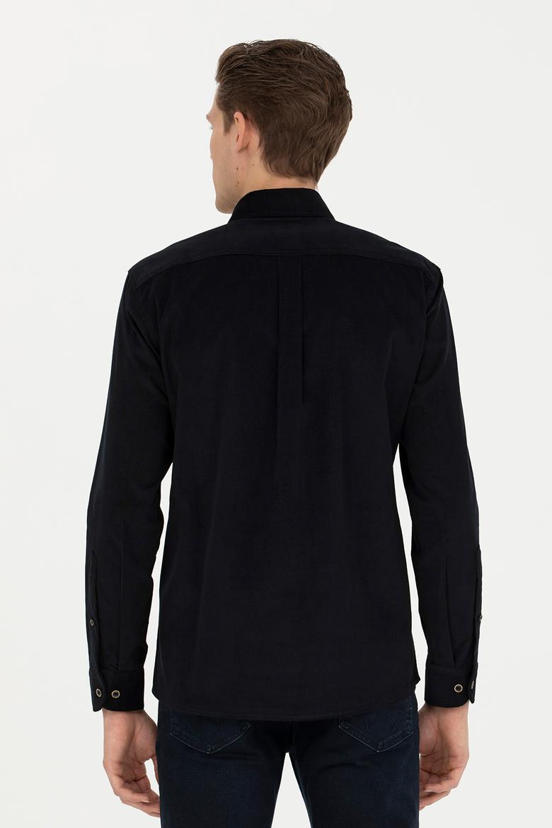 Erkek Siyah Uzun Kollu Gömlek - 50272683024