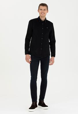 Erkek Siyah Uzun Kollu Gömlek - 50272683024