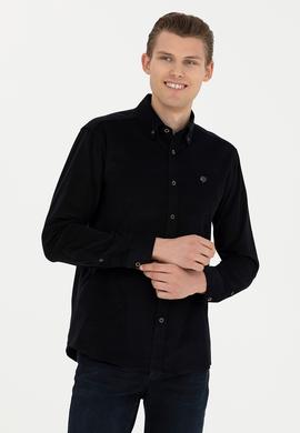 Erkek Siyah Uzun Kollu Gömlek - 50272683024