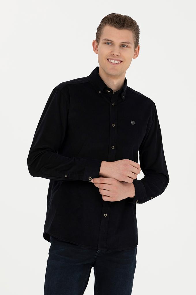 Erkek Siyah Uzun Kollu Gömlek