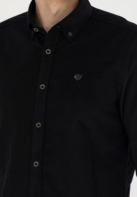 Erkek Siyah Uzun Kollu Gömlek - 50272683024