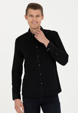 Erkek Siyah Uzun Kollu Gömlek - 50272683024