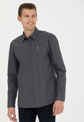 Erkek Antrasit Uzun Kollu Gömlek - 50272709007