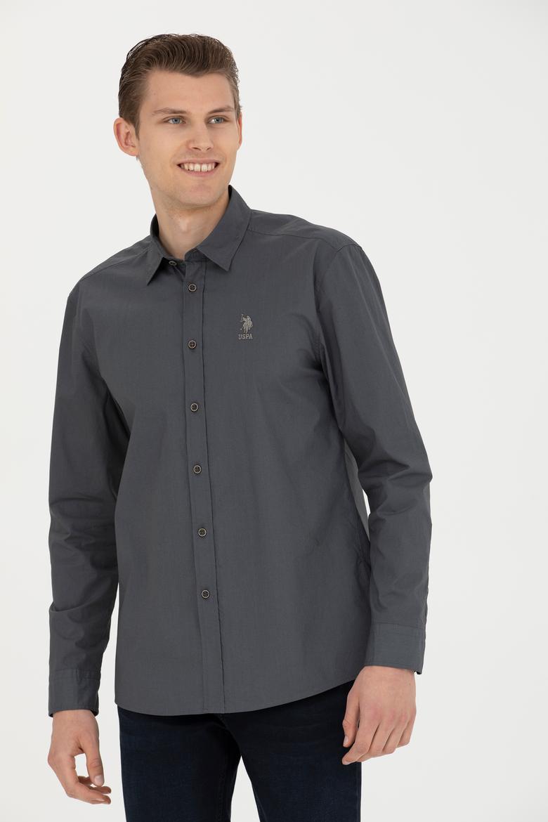 Erkek Antrasit Uzun Kollu Gömlek - 50272709007