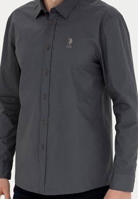 Erkek Antrasit Uzun Kollu Gömlek - 50272709007